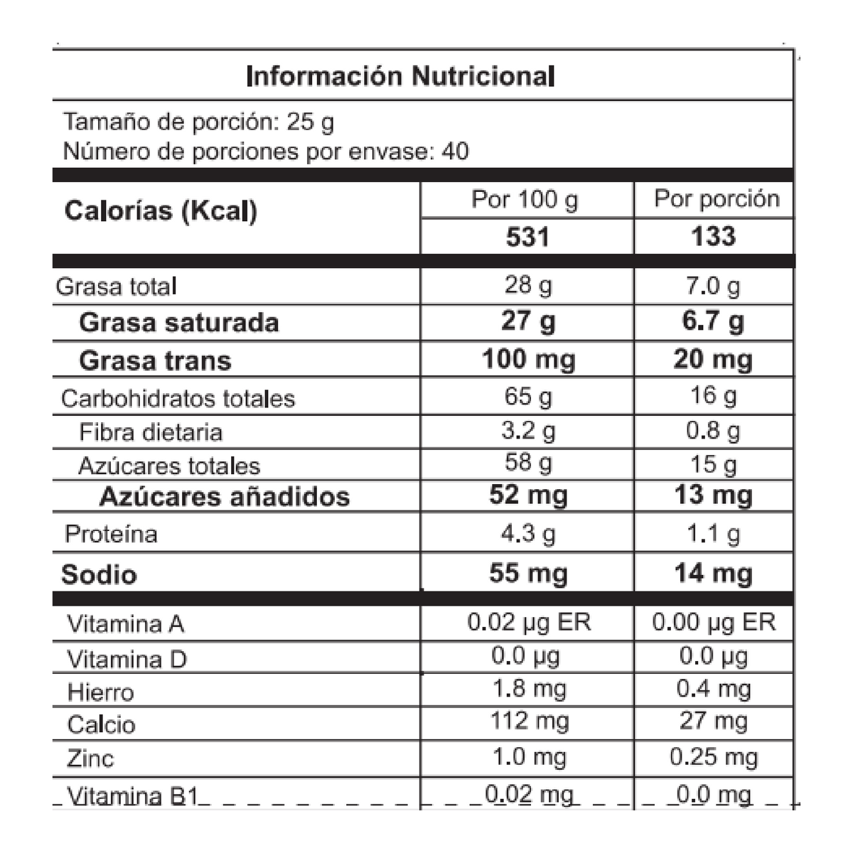Cordillera chips semiamargo sucedaneo x 1kg