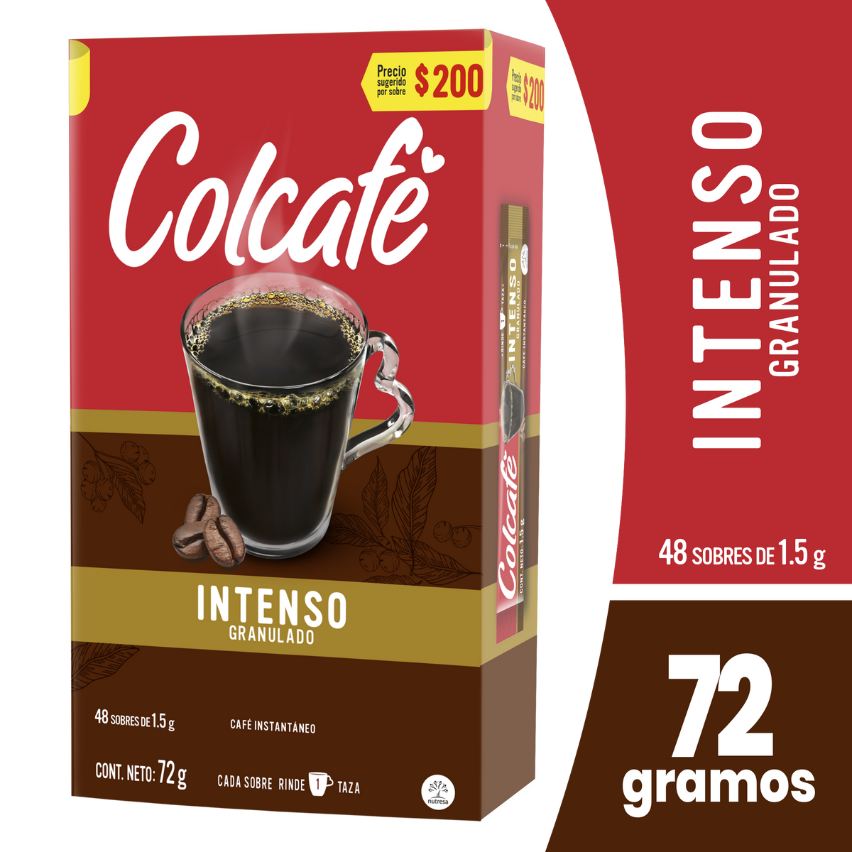 Colcafe Cafe ganulado/a 1. 5 g 48 Sobre 30 Plegadiza