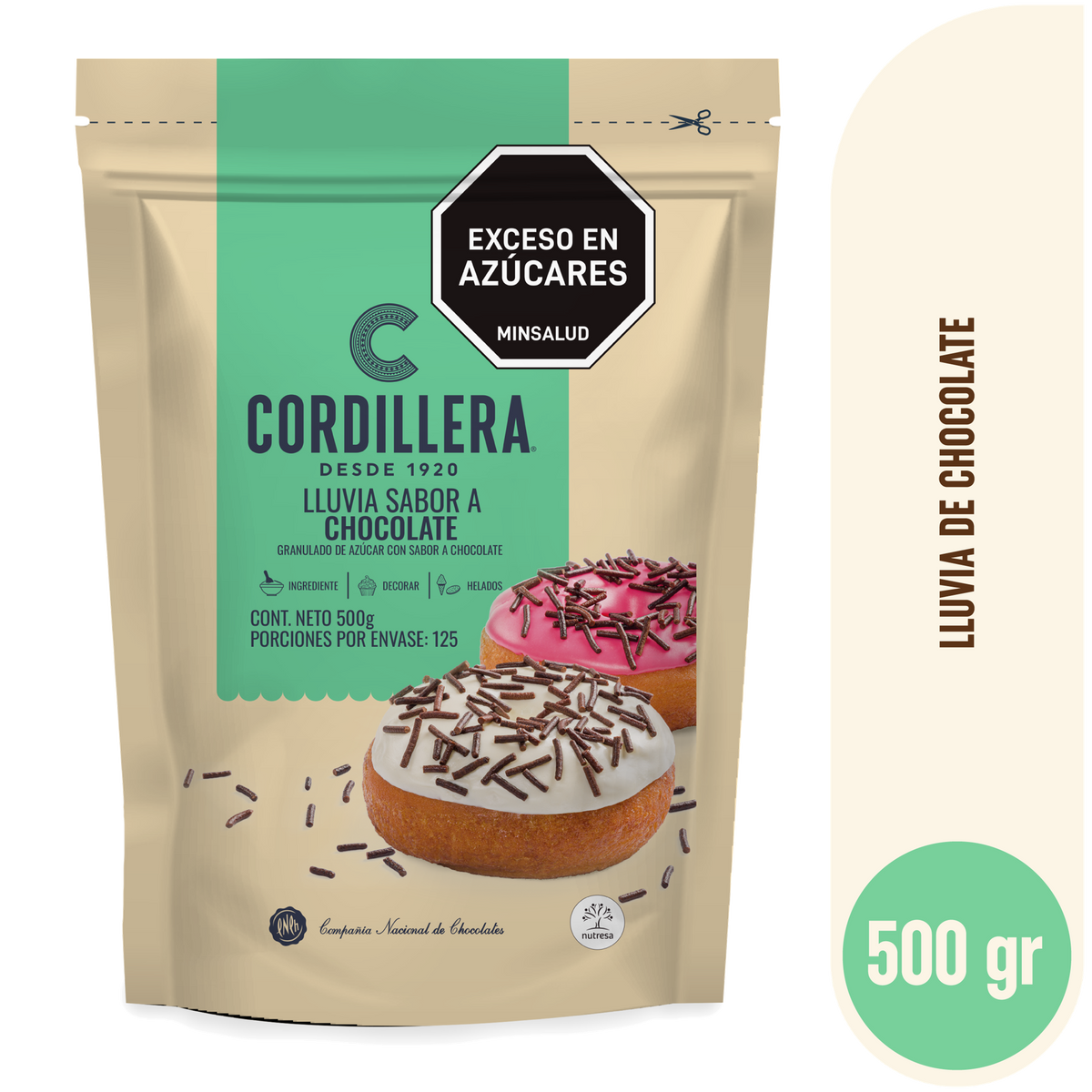 Cordillera Lluvia De Chocolate x 500 g