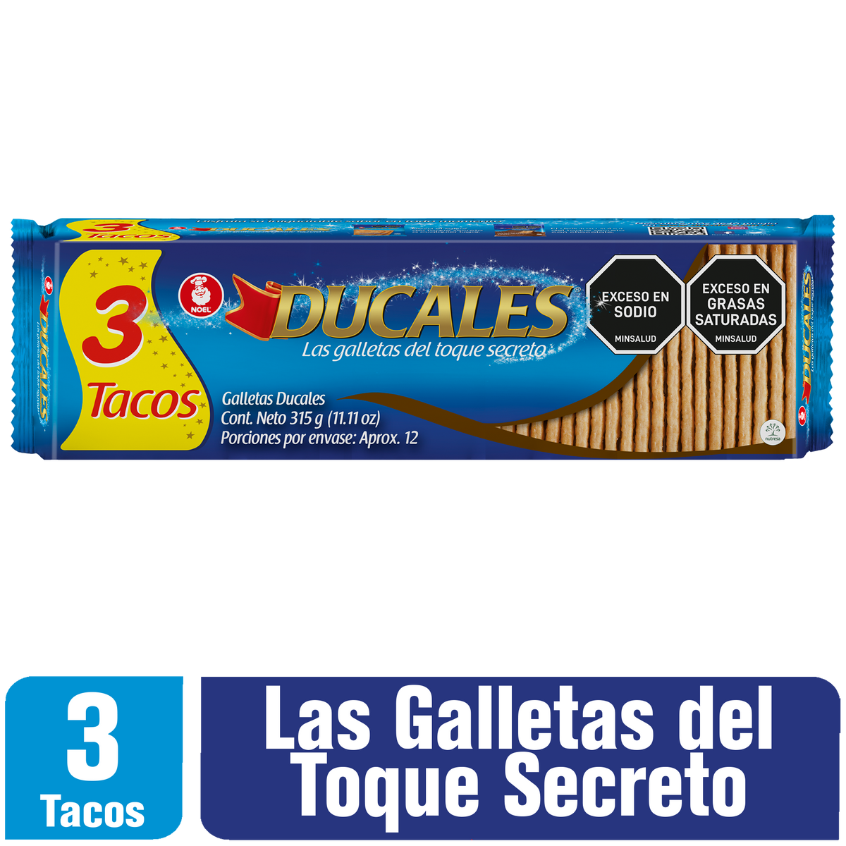 Ducales Galleta Taco x 3 315 g
