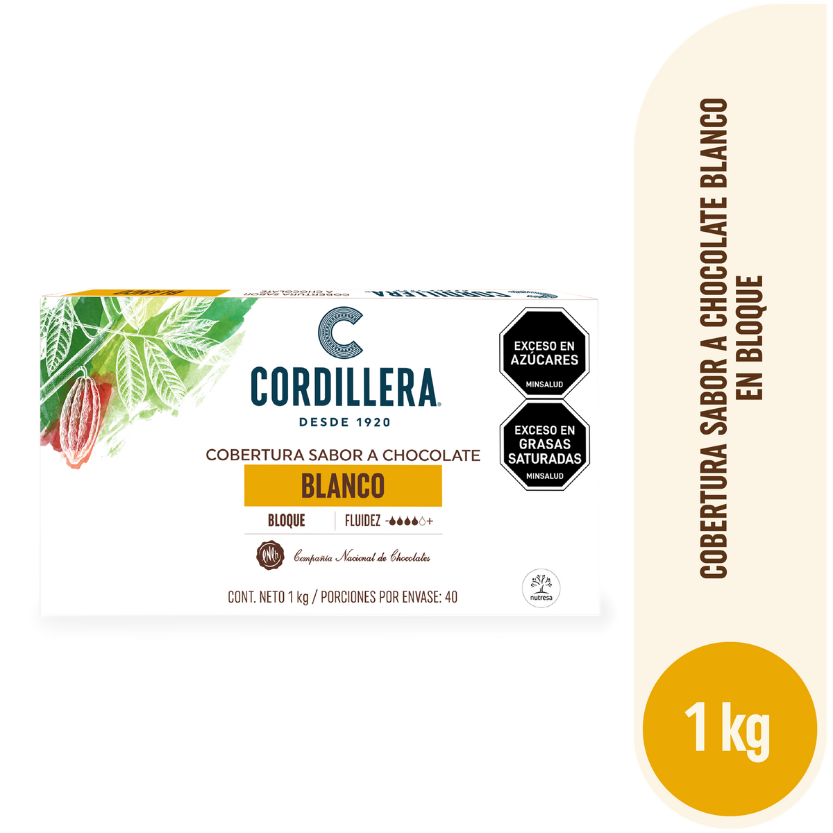 Chocolates B2B Cobert Sch Blanca Cordillera 10Bq X 1Kg