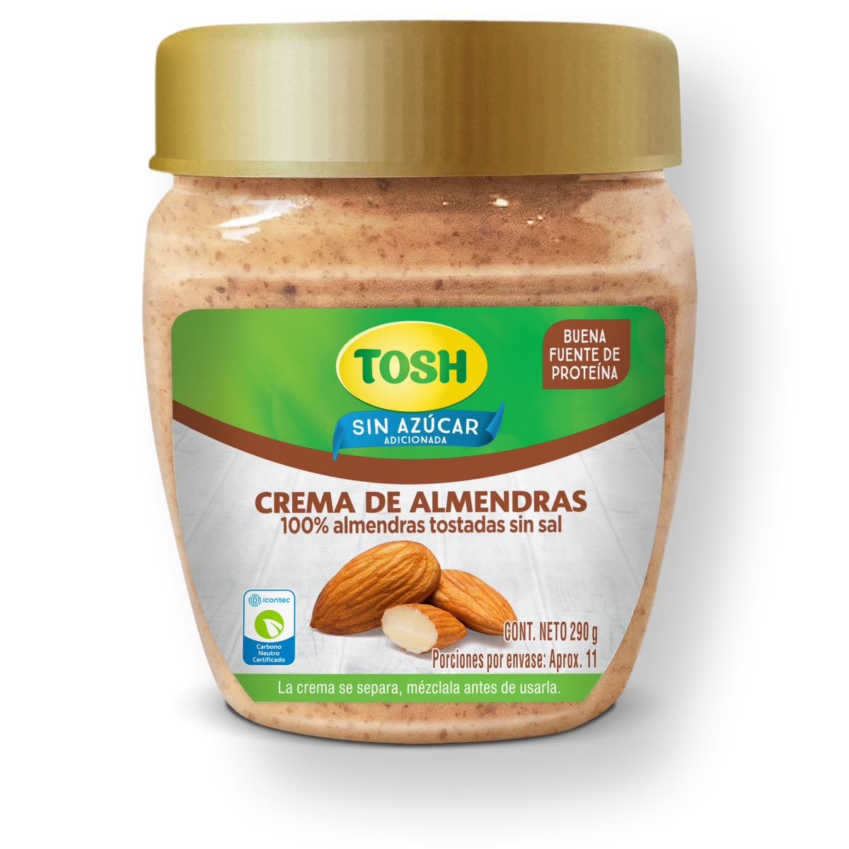 Tosh Pasabocas Crema De Almendras Tarro x 290 g