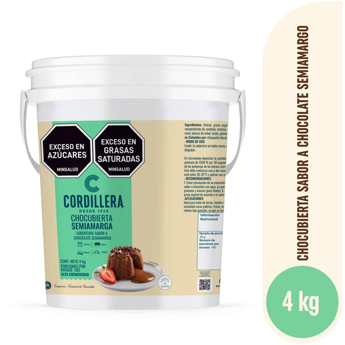 Chocubierta Blanca Masfluida caneca 4 kg