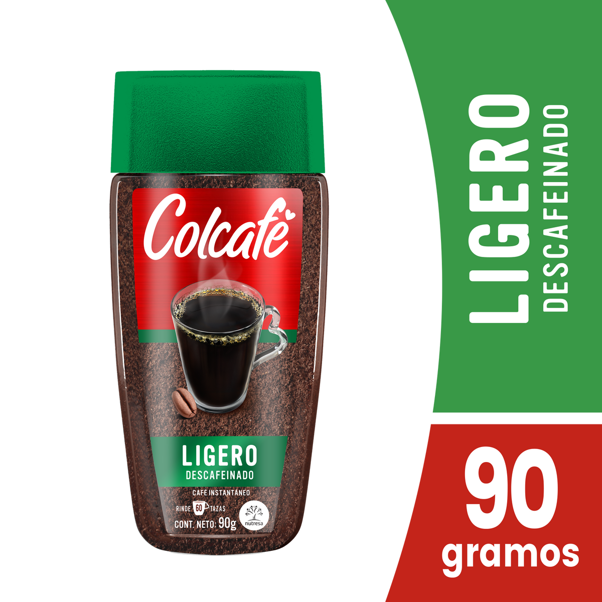 Colcafe Cafe Descafeinado Frasco Exportación 90 g 12 un