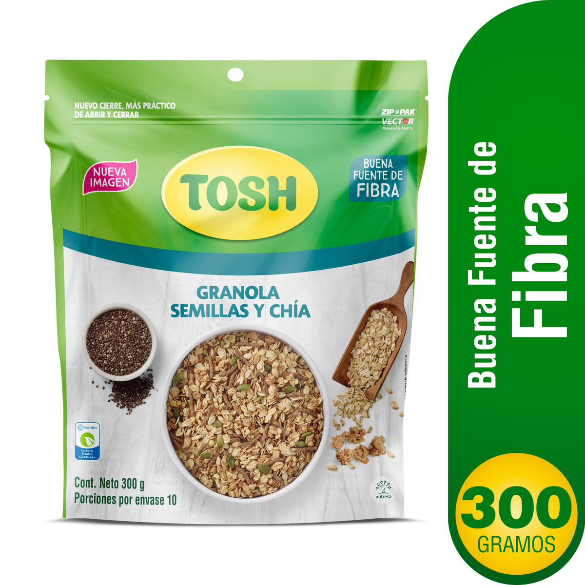 Tosh Cereal Frutos Rojos x Bolsa 300 g