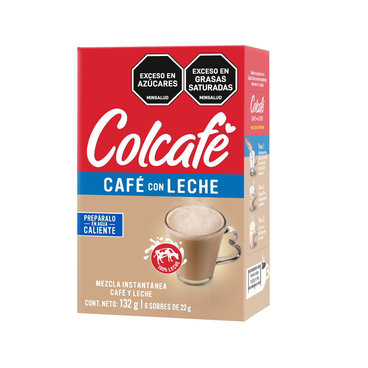 Colcafe Cafe Leche Plegadiza6 un x 22 g