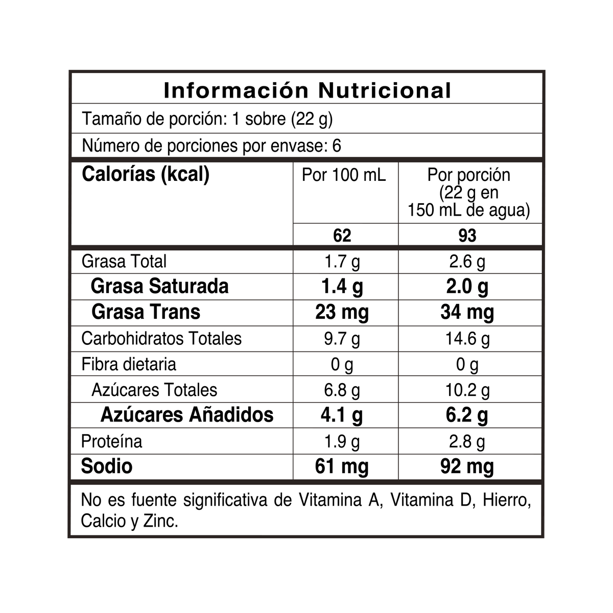 Colcafe Cafe Leche Plegadiza6 un x 22 g