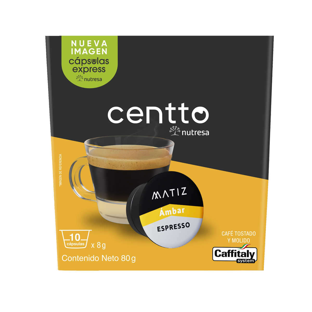 Centto Cafe Matiz Ambar 10 Capsulas x 8 g