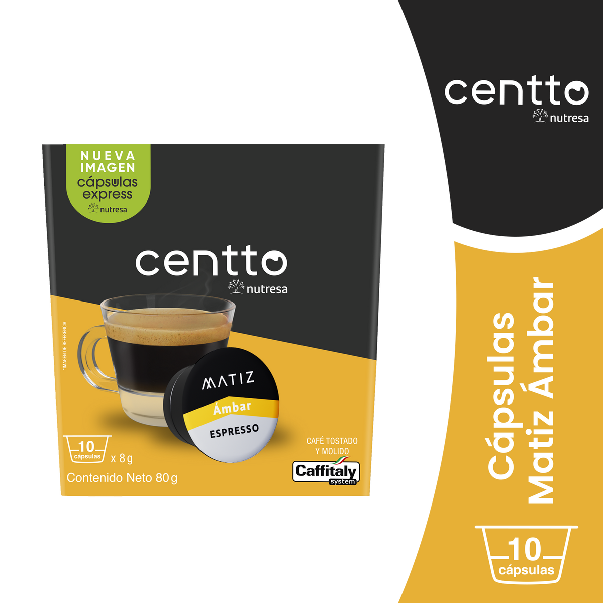 Centto Cafe Matiz Ambar 10 Capsulas x 8 g