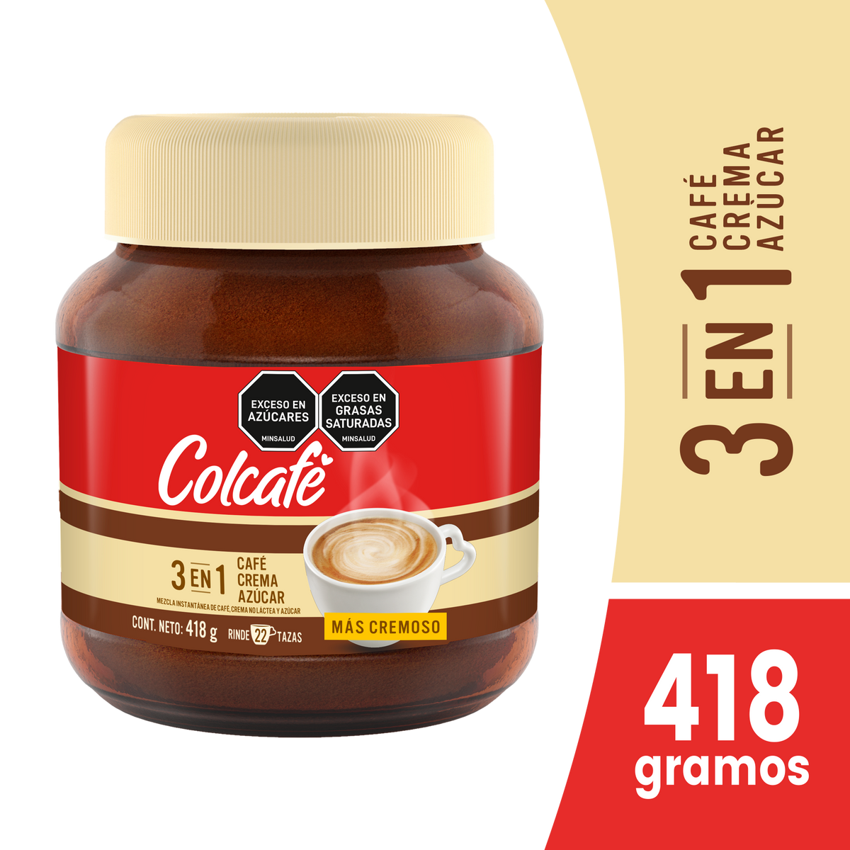 Colcafe 3 En112 Frasco Pet Barrigon x 418 g
