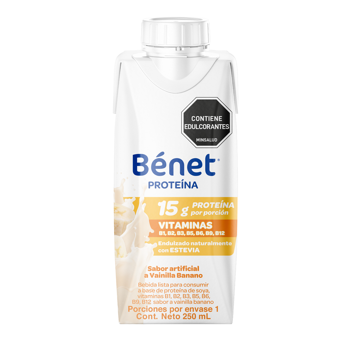 Bénet Proteína Lista VainillaBanano Envase x 250ml