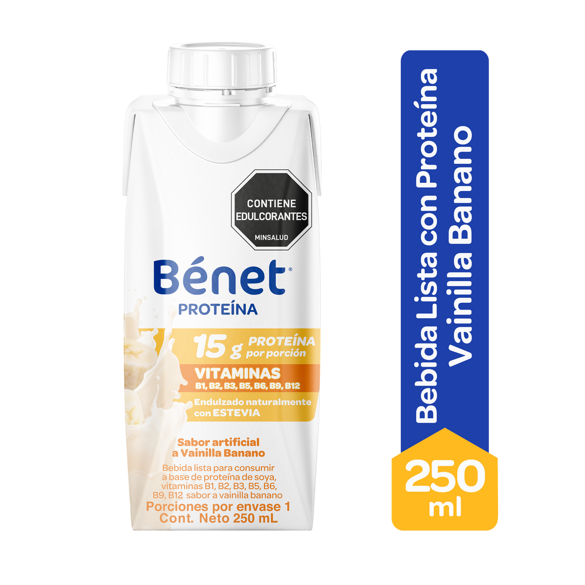 Bénet Proteína Lista VainillaBanano Envase x 250ml