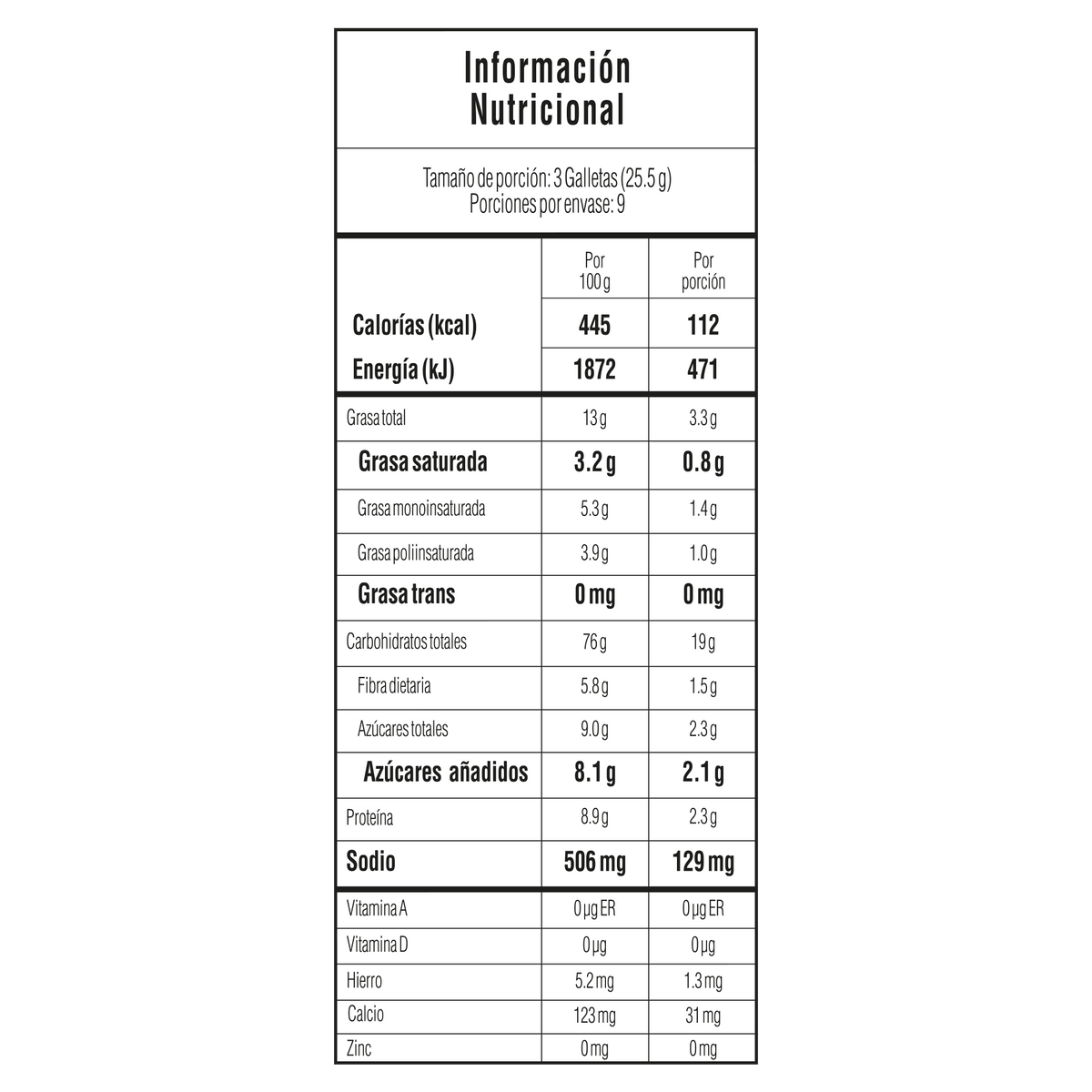 Tosh Galleta Fusion De Cereal Fit Bolsa 9 x 3