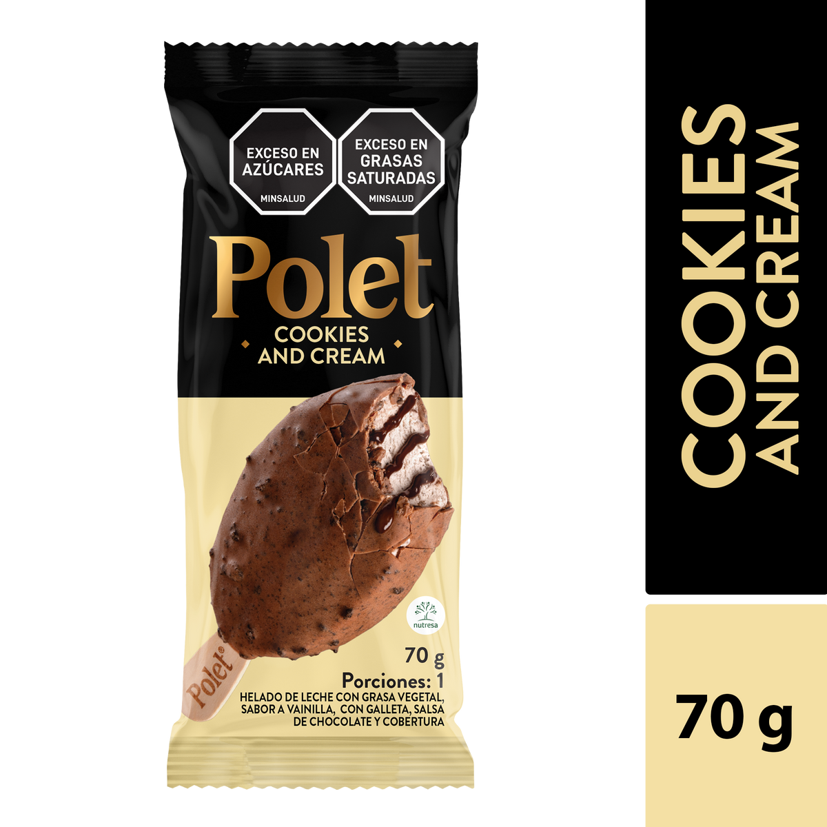 Polet Paleta Cookies Caja x12un x70g