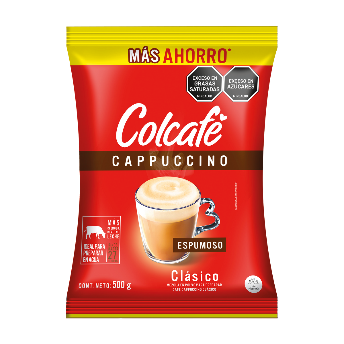 Colcafe Cappuccino Clásico Consumo Local 24 pq x 500 g