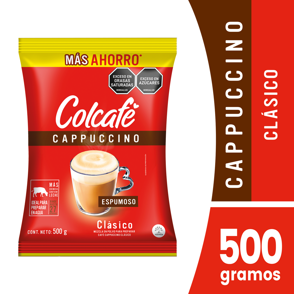 Colcafe Cappuccino Clásico Consumo Local 24 pq x 500 g