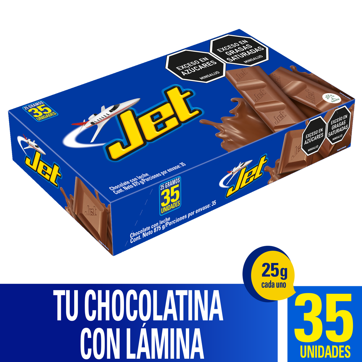 Jet Golosina Leche Plegadiza x 25g