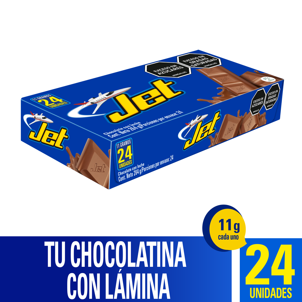 Jet Golosina Leche Plegadiza x 11g