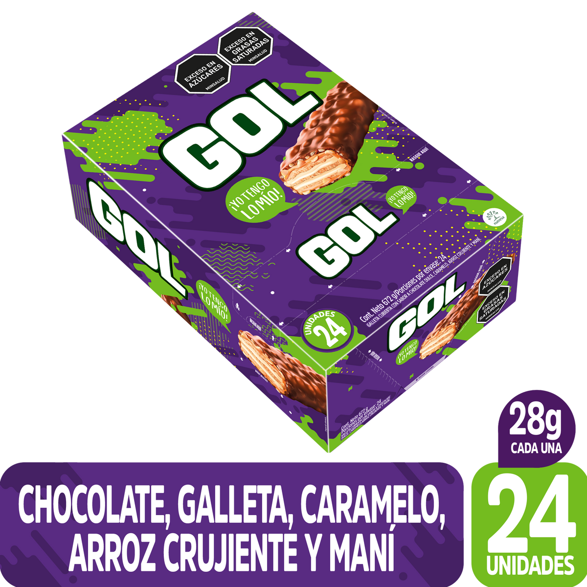 Chocolates B2C Chocolatin Gool 12Ple 24Un 28Gr