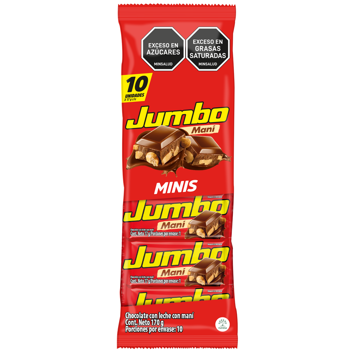 Jumbo Golosina Maní Bandeja x 17g
