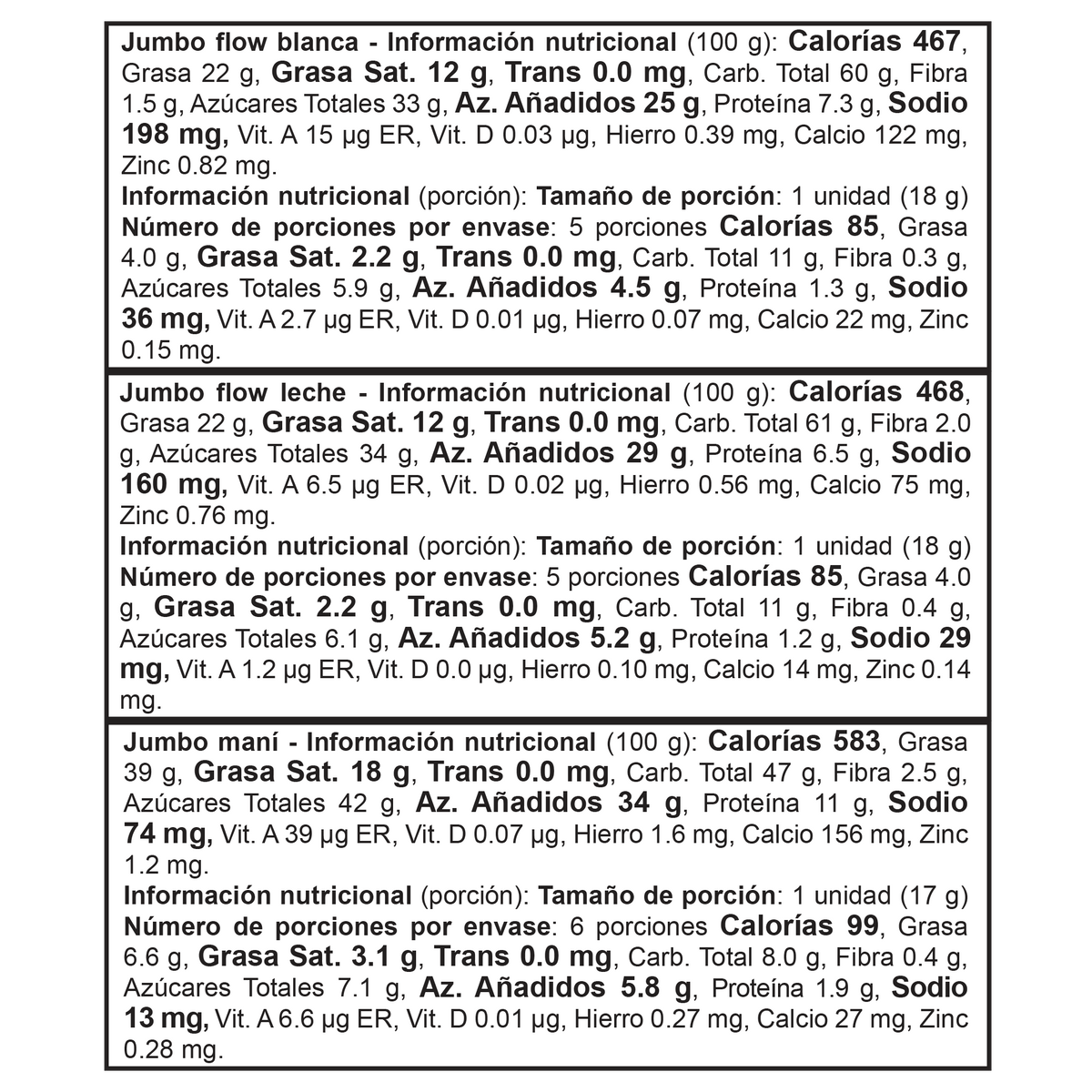 Jumbo Golosina Maní Mini Surtido Bolsa x 17g