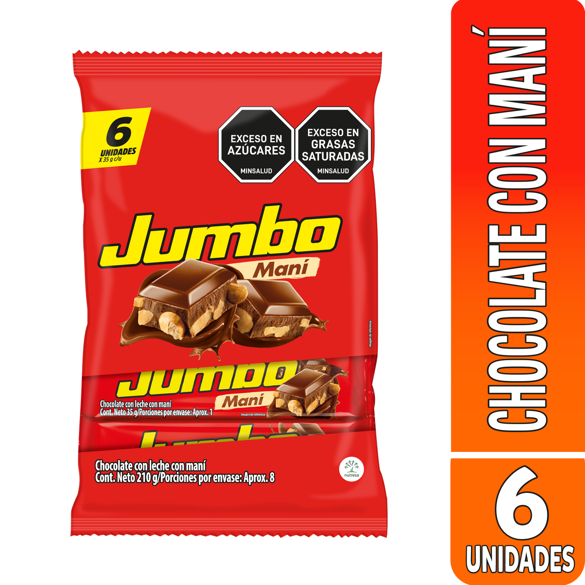 Jumbo Golosina Maní Bandeja x 35g