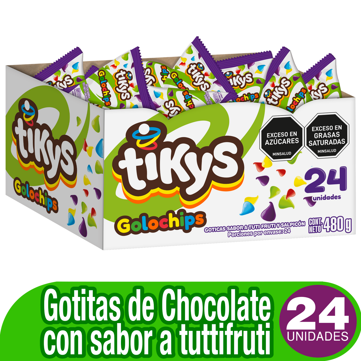 Tikys Golosina Golochips Plegadiza x 20g