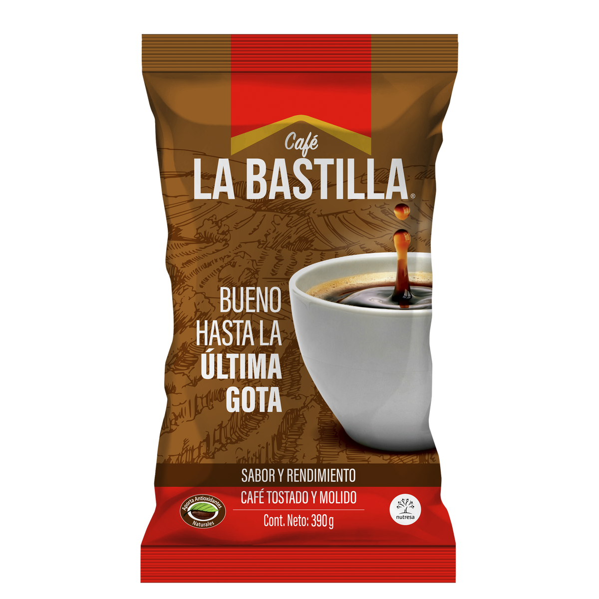 La Bastilla Cafe Fuerte 390 g 30 un