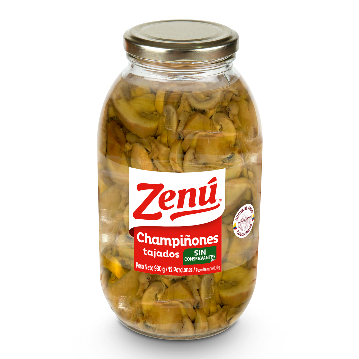 Zenú Champiñones Tajado x 930 g