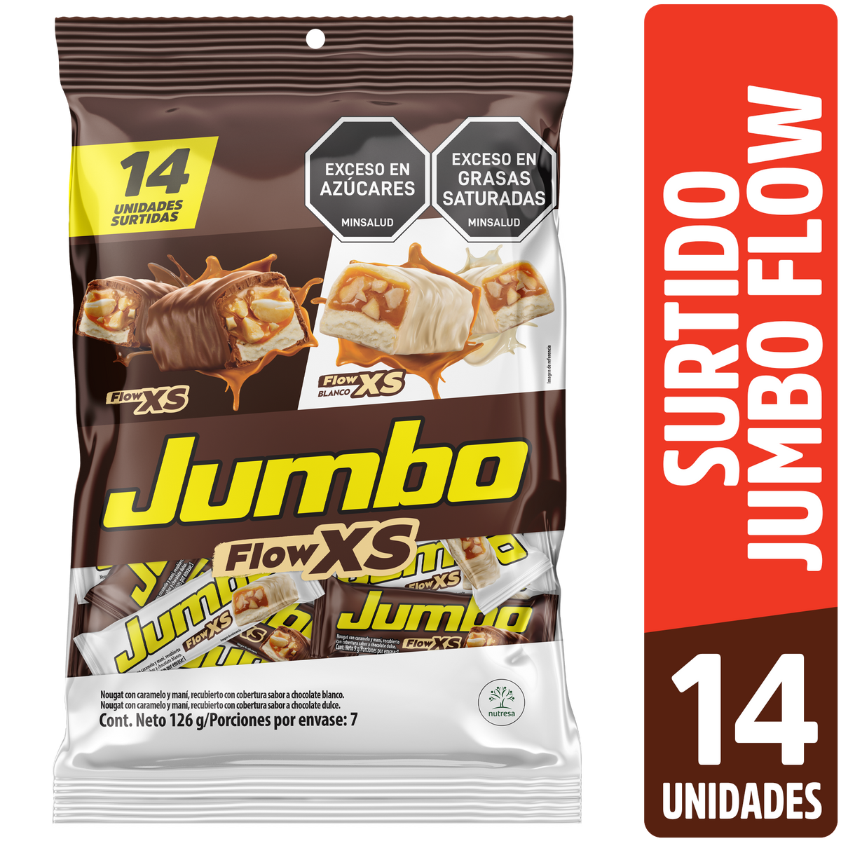 Jumbo Golosina Flow XS Surtido Bolsa x 9g