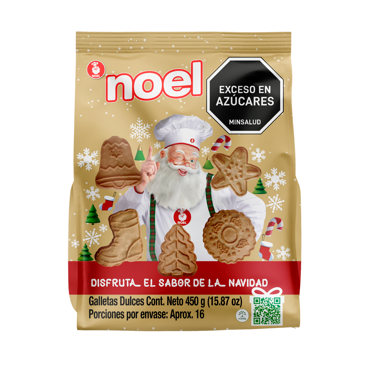 Noel Galleta Navidad Bolsa por 450 gramos