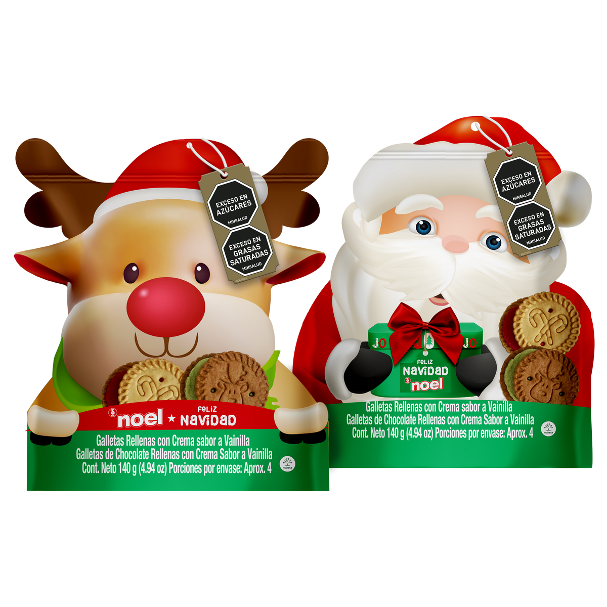 Noel Galleta Navidad Figuras Bolsa x 140 gramos