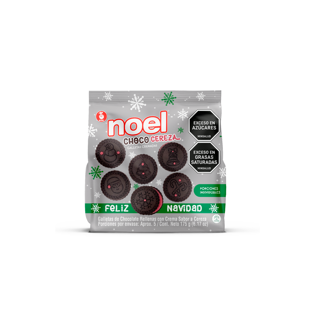 Noel Galleta Navidad Choco Cereza Bolsa por 175 gramos