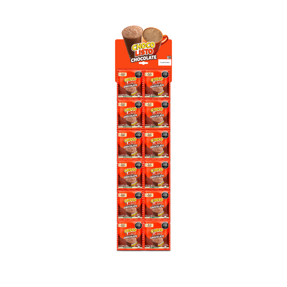Chocolisto Chocolate Ristra x 12 Sobres x 15g