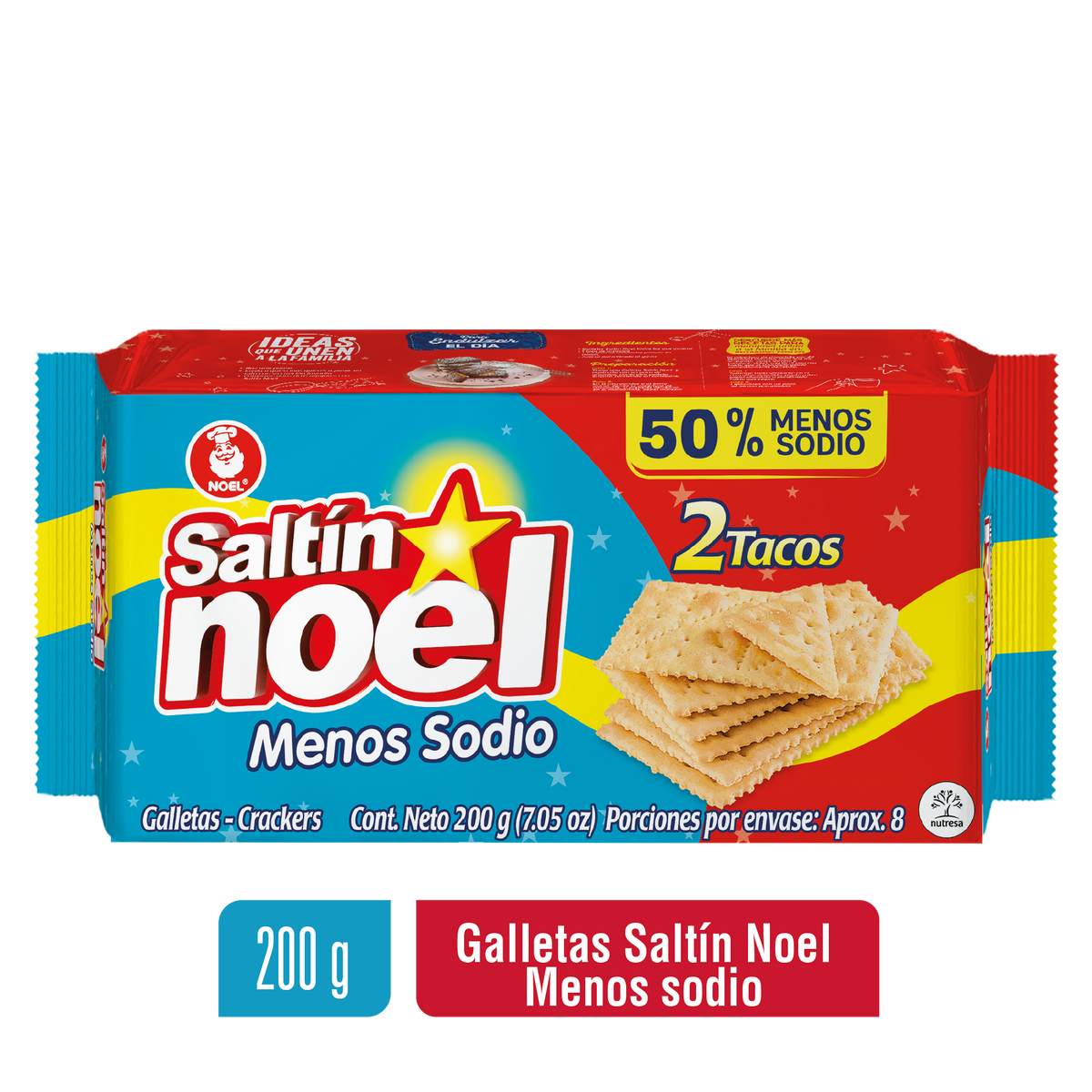 Saltin Galleta Taco x 2 Menos Sodio 200 gramos