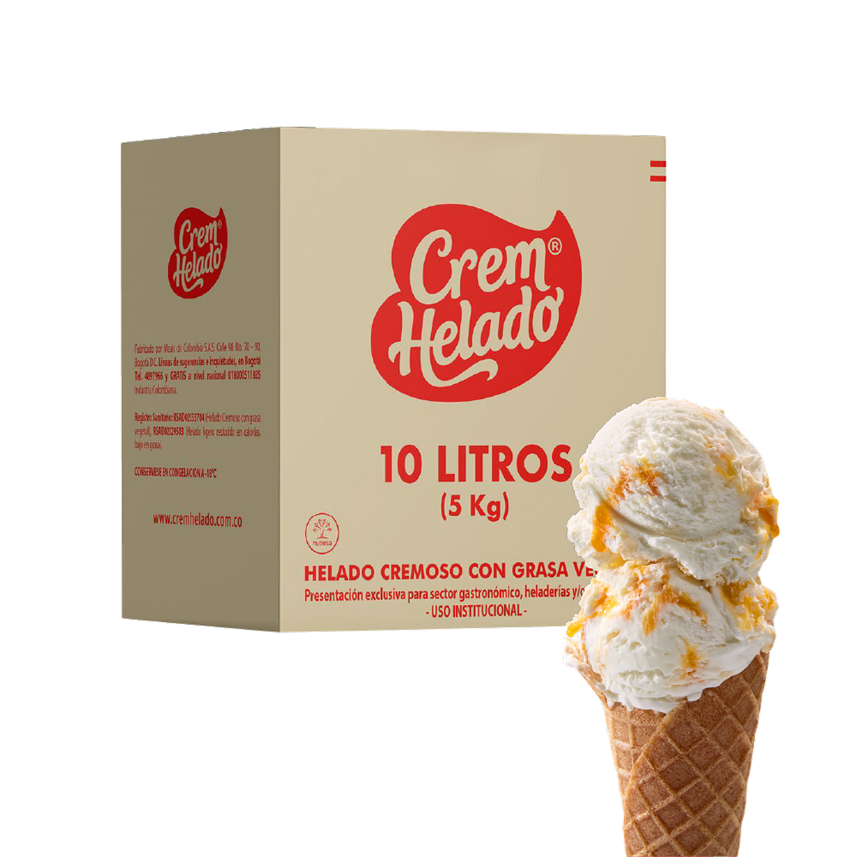 Crem Helado Tradicional Tarro Yogurt Maracuyá x 10 L