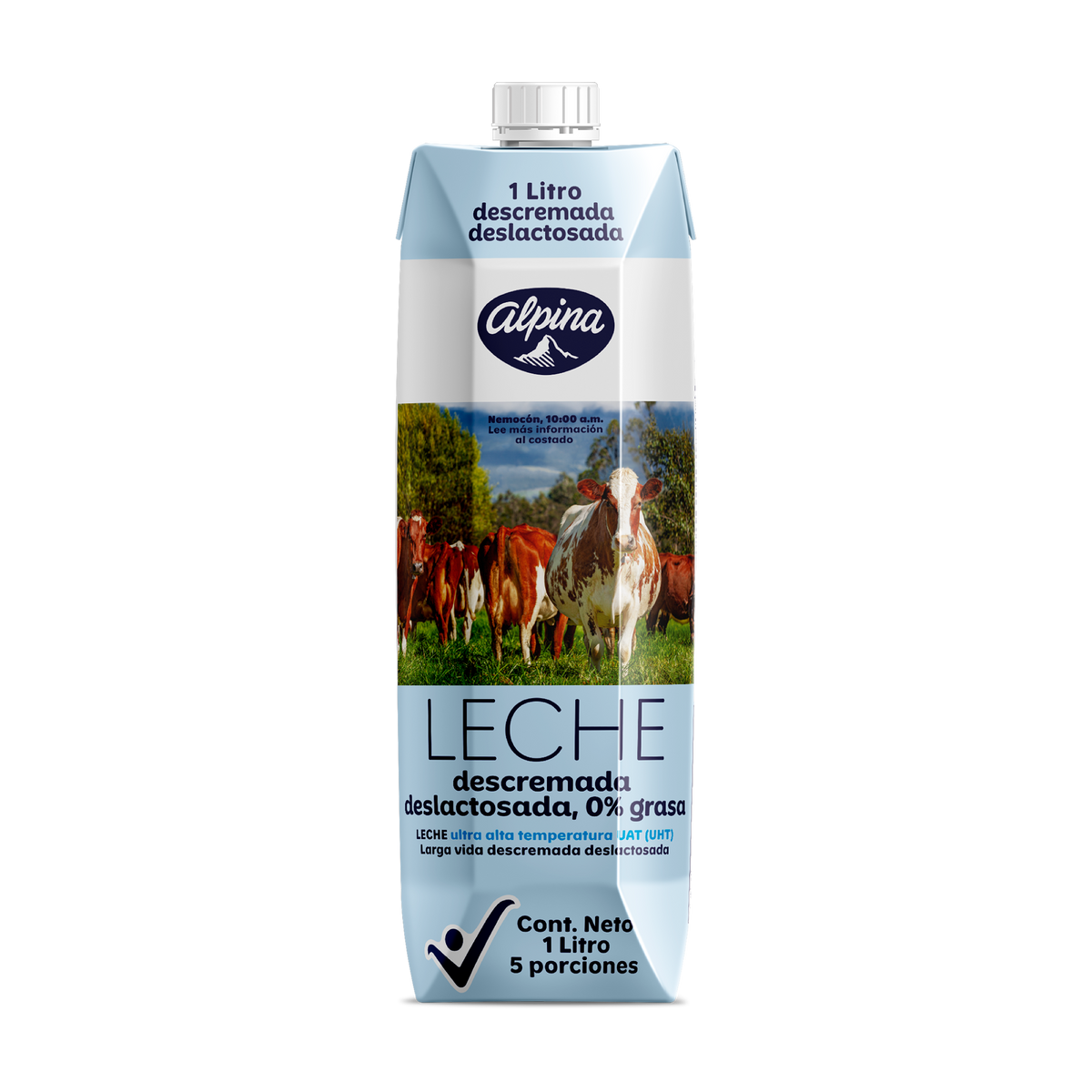 Alpina Leche Uht Deslactosada Descremada Tetrapack