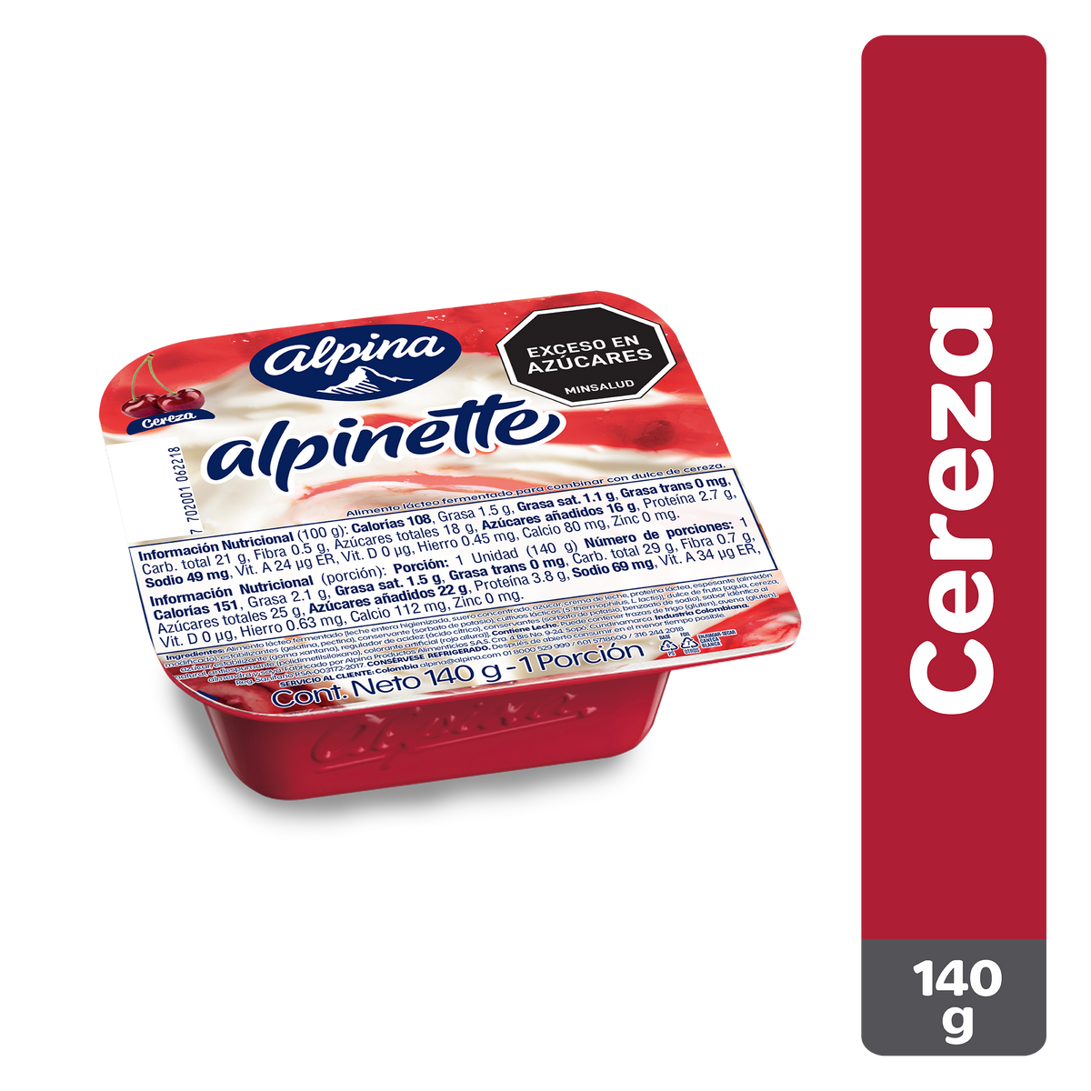 Alpina Alpinette Cereza 140 g