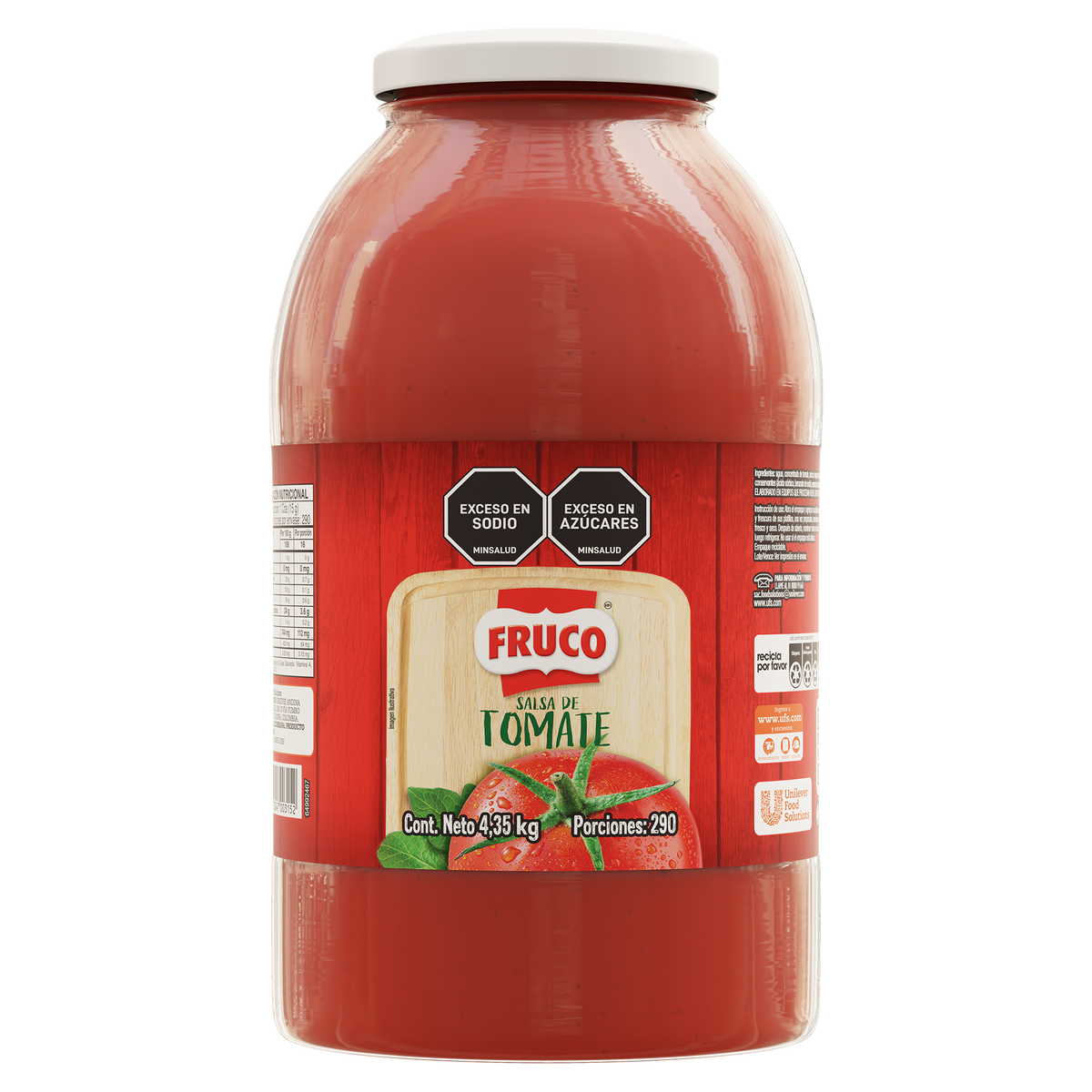 Fruco Salsa De Tomate Galon 4. 350 kg
