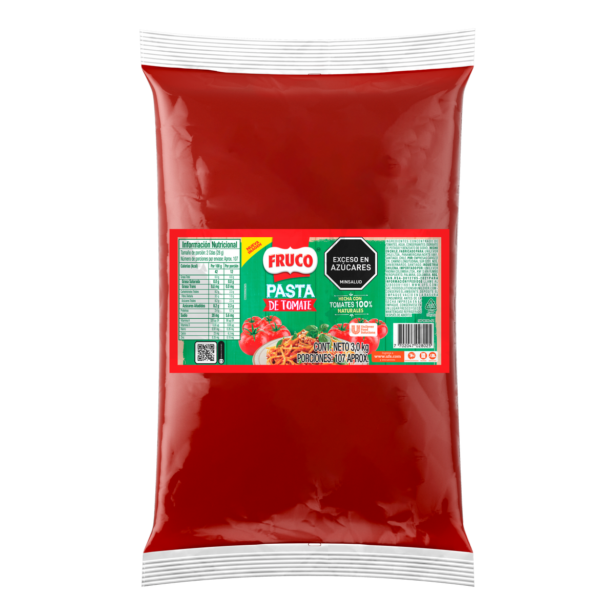 Fruco Pasta De Tomate Bolsa 3 kg