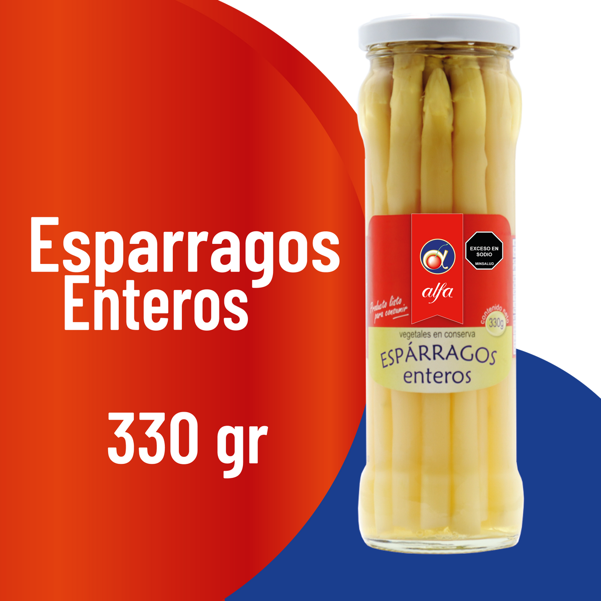 Alfa Esparragos Enteros x 330 g