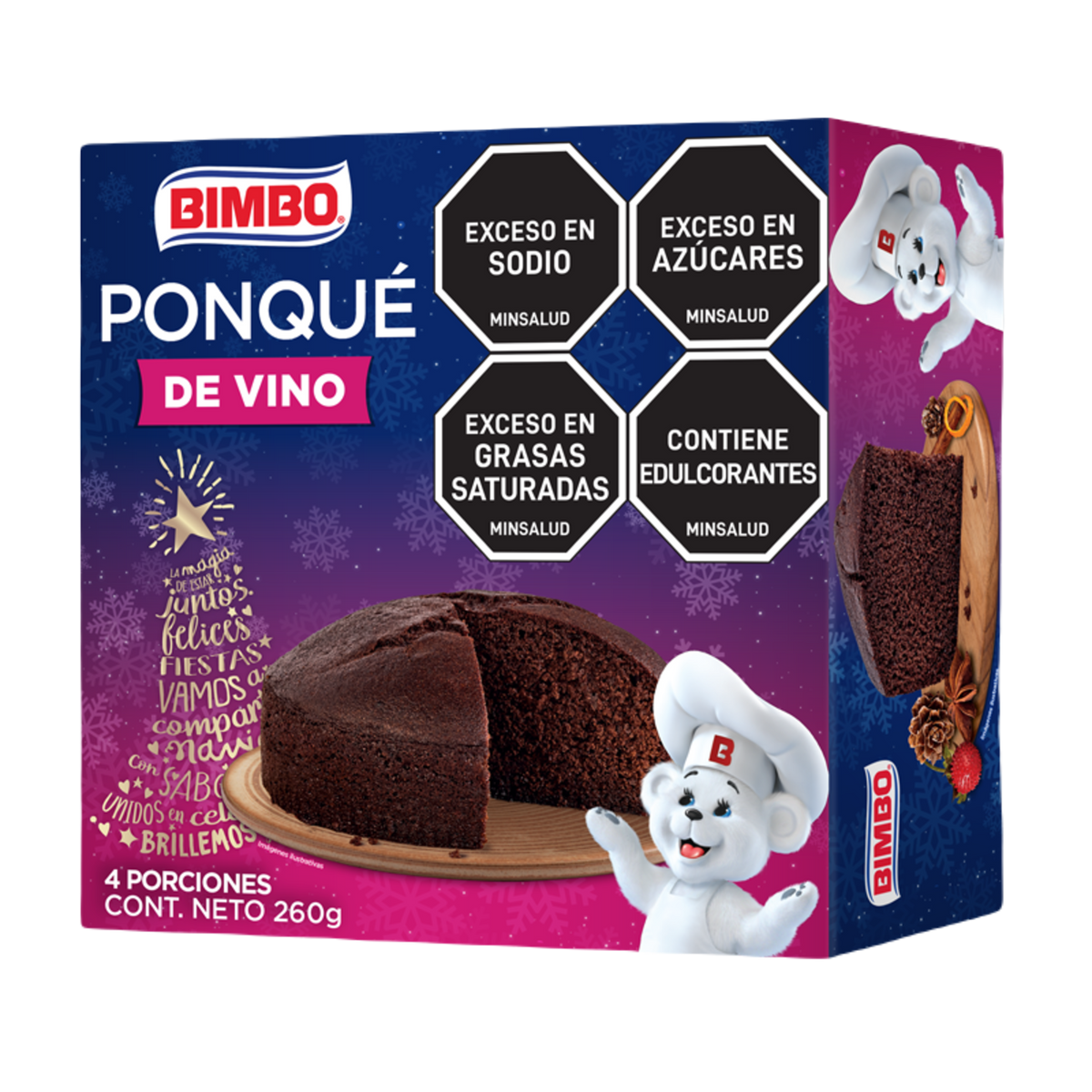 Bimbo Ponque Vino 260 g