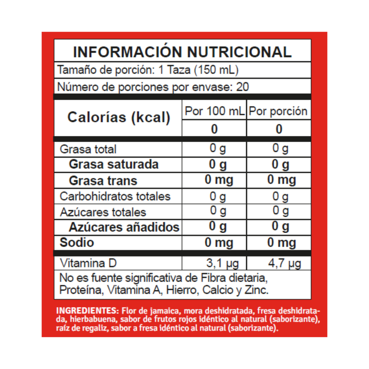 Hindú Infusion Frutos Rojos 20 g x 20 Sobres