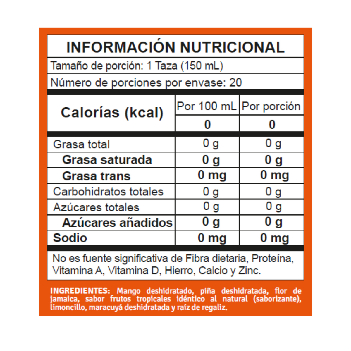 Hindú Infusion Tropical 20 g x 20 Sobres