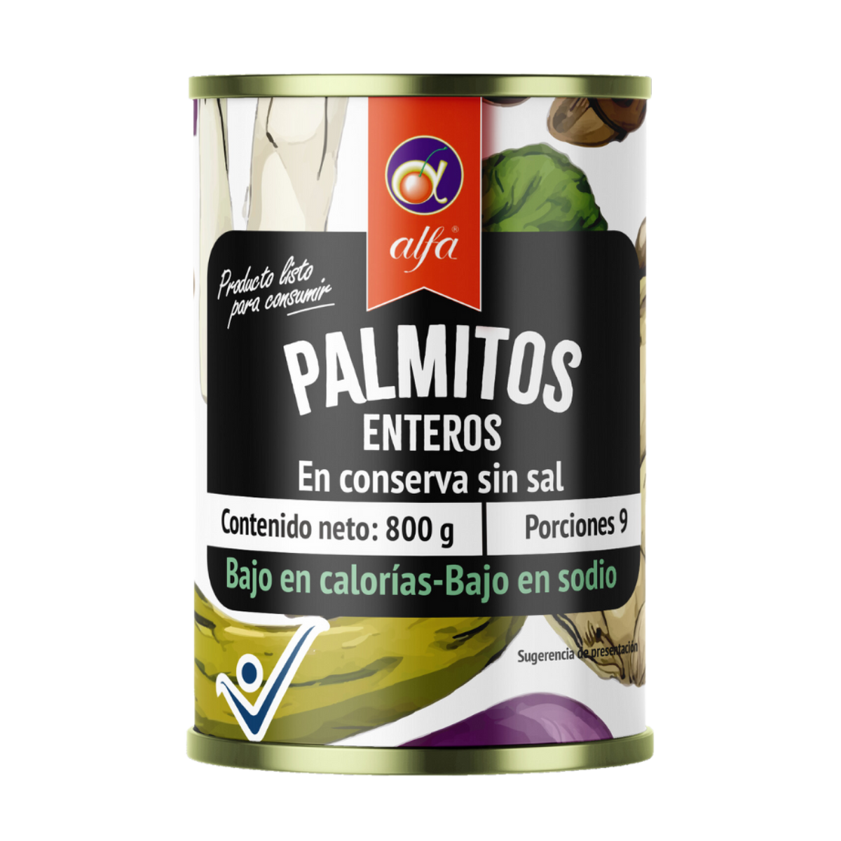 Alfa Palmito Entero Alfa 800Gr