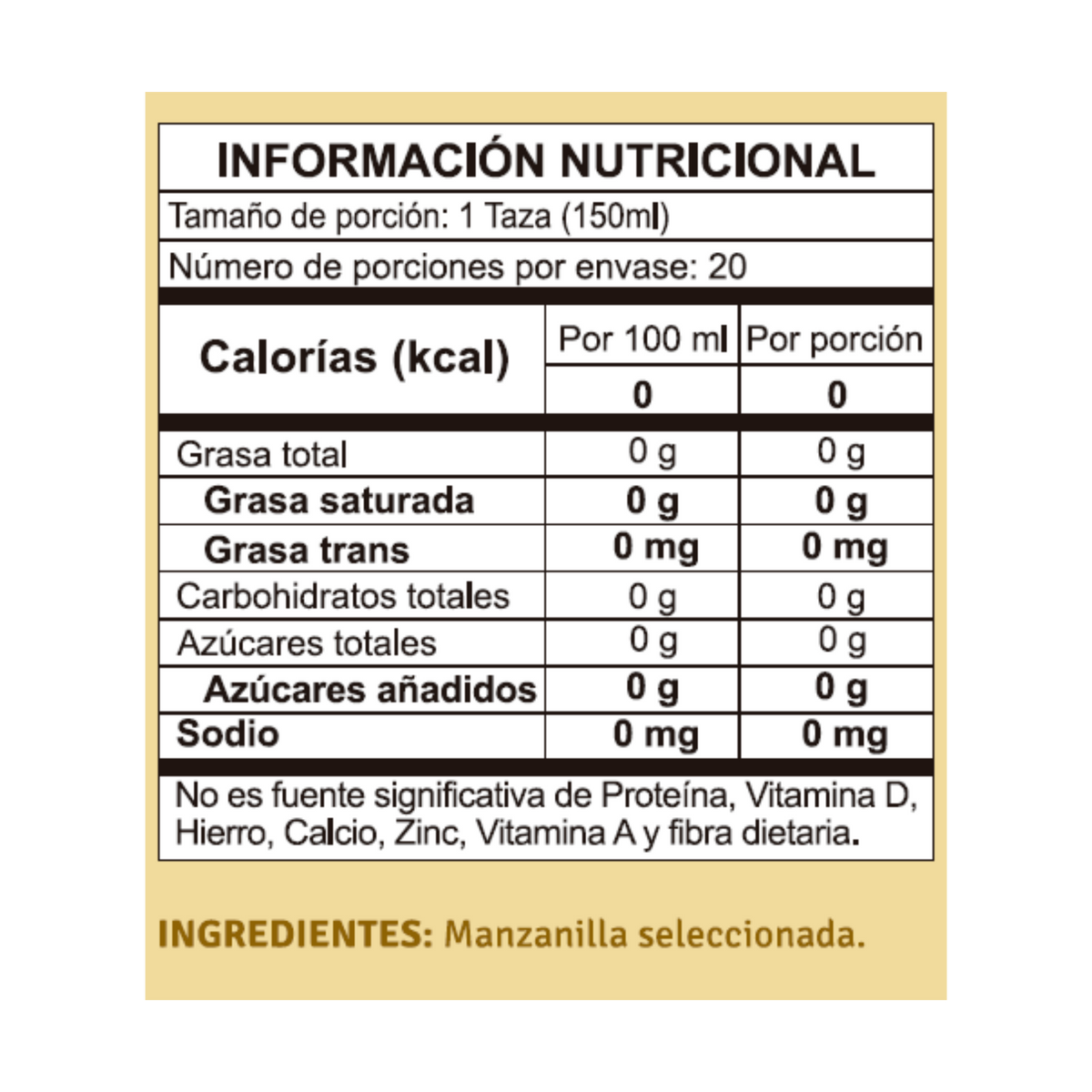 Hindú Aromatica Manzanilla 18 g x 20s