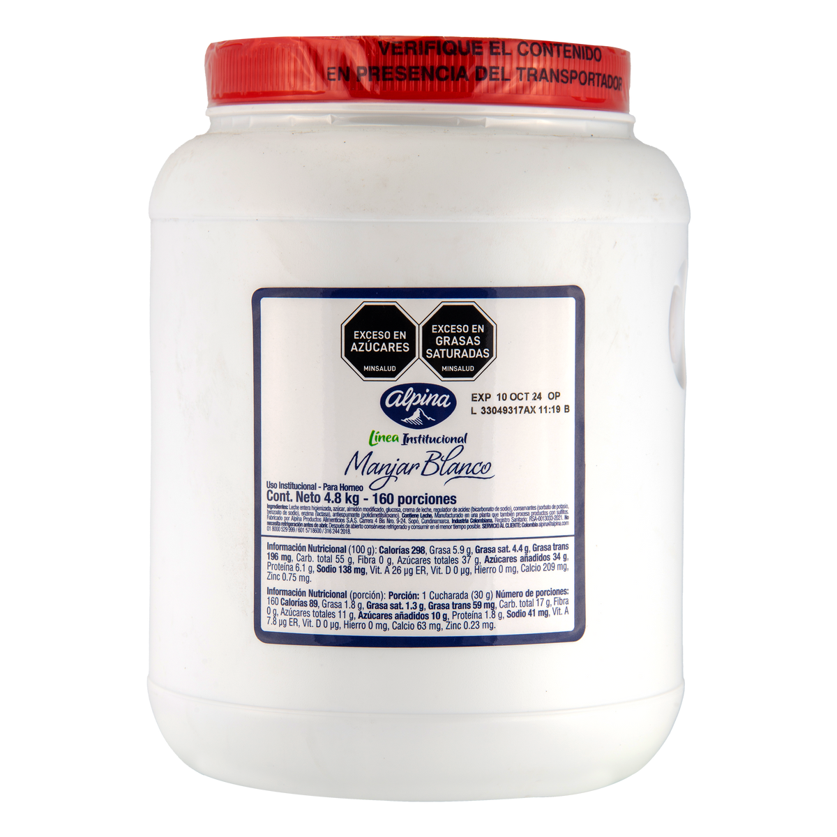 Alpina Manjar Blanco 4. 8kg