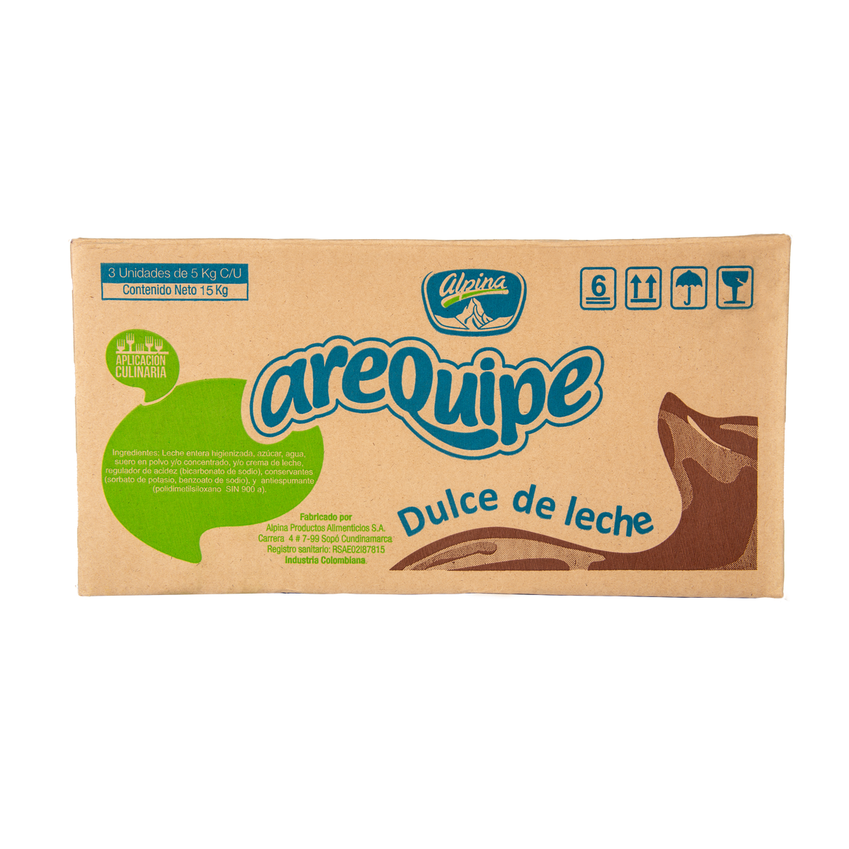 Alpina Arequipe Institucional Bolsa x 5 kg x 3 un