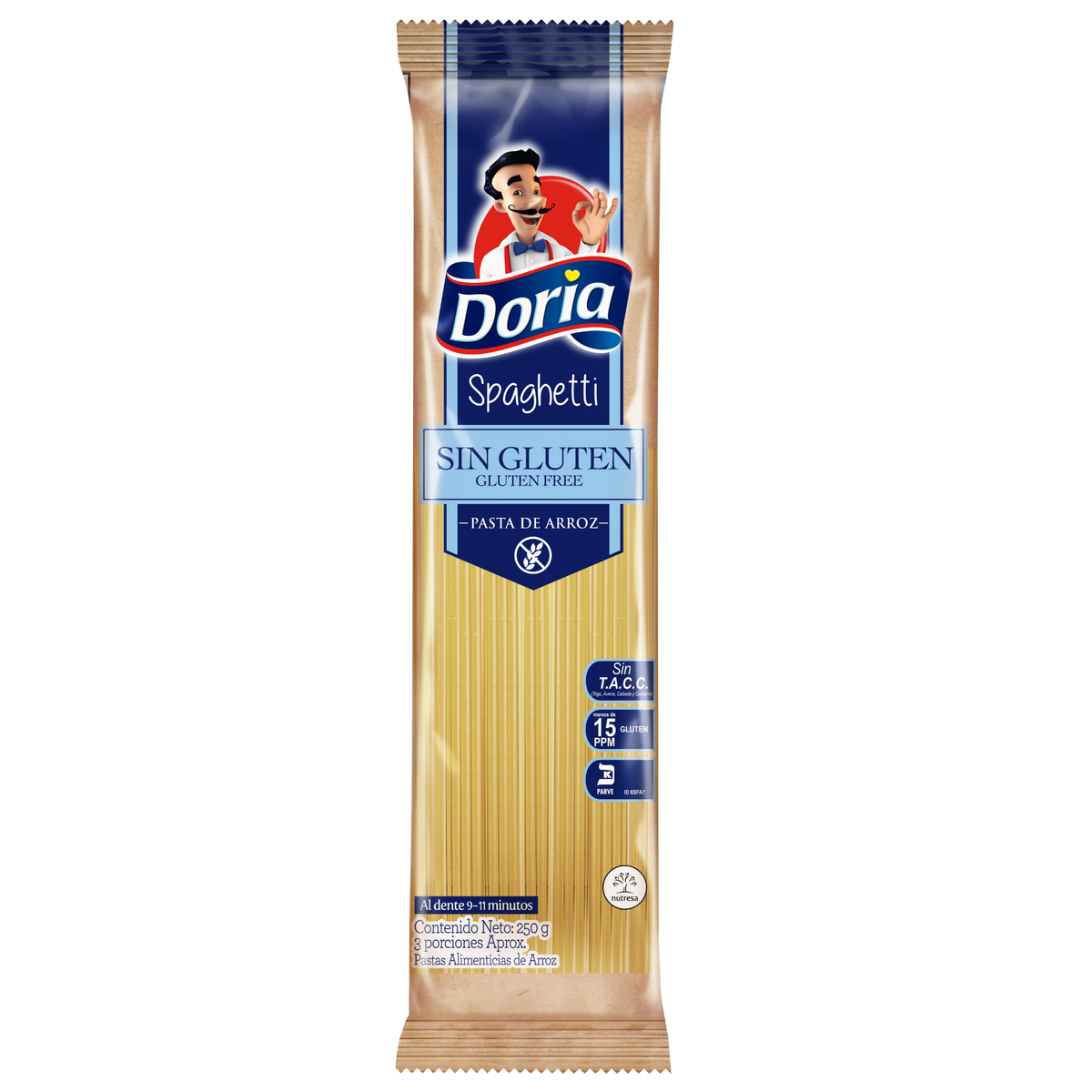 Doria Spaghetti Sin Gluten x 250 g