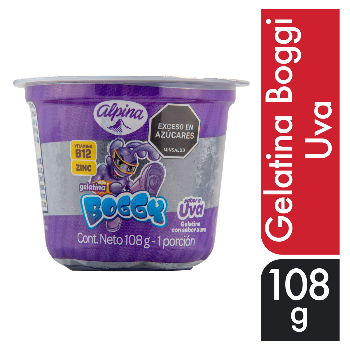 Boggy gelatina uva x 108 gramos